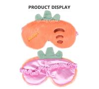 CLISPEED de Sommeil en Peluche Forme Carotte Bandeau Doux et Occultant pour Dormir Accessoire Détente pour Sieste et Relaxation Présent Original pour Adultes et Garçon et Filles