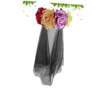 CLISPEED de tête de voile bandeau voile première coloré de maquillage festival de décoration de carnaval de déguisement casque