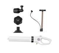 CLISPEED Déboucheur Toilette Piston Flexible Blanc Ergonomique Nettoie et Débouche Canalisation pour Wc et Éviers