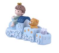 CLISPEED Décoration Gâteau Anniversaire Train Ornement Décoratif Rose Plastique Figure Décoration Fête Garçon Accessoire Pâtisserie Bureau Chambre Garçon Et Filles