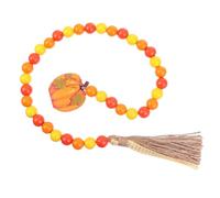 CLISPEED Décoration Suspendue Perles avec Pendentif Citrouille et Pompon Ornement Unique pour Thanksgiving et Fête Accessoire pour Sacs et Vêtements Style Campagne