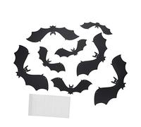 CLISPEED Décorations Chauves Souris Suspendues Halloween avec Yeux Lumineux pour Jardin Mur et Arbres Ornements Festifs Extérieurs pour Fête Halloween