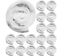 CLISPEED Décorations Suspendues en Spirale Tourbillon en PVC Argenté 30 Pièces pour Plafond Décoration Fête Anniversaire Mariage Noël Accessoires Suspendus Festifs et Lumineux