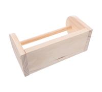 CLISPEED Dévidoir de Ruban Adhésif en Bois Massif Grand Format 4X10X13 CM Distributeur de Ruban de Bureau Polyvalent Support Stable de Masquage Accessoire Pratique pour Organisation au