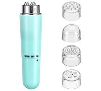 CLISPEED Dispositif Facial Électrique pour Massage du Visage et Cou, Masseur Portable Vert, Applicateur de Crème Yeux et Soin du Contour à Domicile