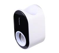 CLISPEED Distributeur Automatique de Dentifrice Sans Perçage Support Mural Noir et Blanc Presseur Quantitatif Élastique Organisateur Pratique pour Salle de Bain Économiseur de Tube