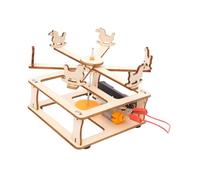 CLISPEED DIY Carrousel Bois Éducatif pour Garçon Fille Kit de Montage Stem pour Expériences Scientifiques et Développement de Habileté Manuelle