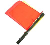 CLISPEED Drapeau de Signalisation Portatif en Polyester Corne et Lumière, Résistant aux Mouvements, pour Entraînement et Opérations Unitaires