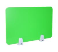 CLISPEED Écran de Bureau en Acrylique Vert Clair, Séparateur pour Poste | Montage par Pince ou Pose, Surface Lisse, Look Contemporain, pour Bureaux Partagés et Étudiants