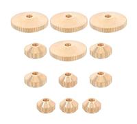 CLISPEED Écrous D'axe D'horloge en Laiton Or 12pcs pour Remplacement Précis et Solide du Mouvement de Pendule Grand-père, Kit Mécanique Facile à Utiliser