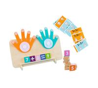 CLISPEED Éducatif Montessori pour Apprendre à Additionner et Soustraire Jeu Apprentissage pour Garçon Fille Âge Préscolaire Pédagogique pour Développement Coordination Main-œil