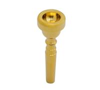 CLISPEED Embouchure Trompette Plaquée Or Argentée Accessoire Remplacement pour Débutants et Joueurs Pratique Instrument à Vent Durable et Confortable