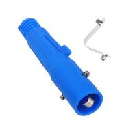 CLISPEED Embout Fileté de Rallonge de Balai en Aluminium Connecteur Plastique Bleu et Ressort Accessoire Adaptable pour Manche à Balai Plumeau et Outils de Nettoyage Ménager Kit de