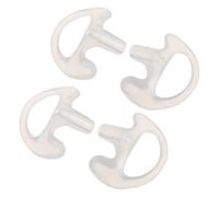 CLISPEED Embouts Auriculaires en Silicone Transparents Petits, Kit 2 Paires pour Radios Bidirectionnelles, Embouts à Tube Acoustique Confortables et Compatibles pour Communication