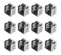 CLISPEED Embouts de Rail de Rideau Installation Facile Argenté en Acier Inoxydable 12pcs Système de Rails et Design Élégant pour Rideaux de Plafond pour Tringles à Rideaux de Fenêtres