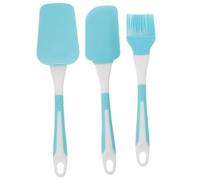 CLISPEED Ensemble 3 Pièces Ustensiles Cuisine Silicone pour Pâtisserie Spatule, Pinceau à Badigeonner et Grattoir, Facile à Utiliser, Design Simple, pour Mélanger Crème et Beurre