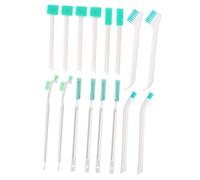 CLISPEED Ensemble de 16 Brosses de Nettoyage Multifonctionnelles, Brosses pour Couvercles de Tasses et Petites Bouteilles, Matériaux Sûrs, Vert Aléatoire, pour Précision et Nettoyage