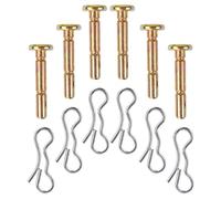 CLISPEED Ensemble de 6 Goupilles de Cisaillement et Goupilles Fendues en Acier Inoxydable, 12 Pièces, Pièces de Rechange pour Souffleuse à Neige, Compatibles pour Déneigement Hivernal,