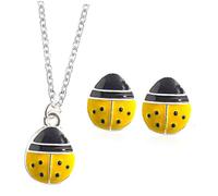 CLISPEED Ensemble De Bijoux Femme Libellule 7 Étoiles Argenté, Collier Pendentif Et Clous D’oreilles, Bijoux Fantaisie Mariage Demoiselle D’honneur, Accessoire Élégant Pour Cérémonie