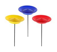 CLISPEED Ensemble De Jonglage Assiettes avec Bâton D'entraînement pour Garçon Et Filles, 3 Pièces, Kit De Jonglerie Débutant pour Jeux D'adresse Et Spectacles, Outil D'intégration Sensorielle