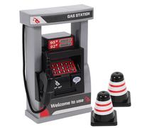 CLISPEED Ensemble de Jouets Station-Service Miniature 2 Mini Barrages Routiers, Kit de Modélisme à Assembler pour Maison de Poupée, Accessoires de Scène pour Jeu Interactif Garçon