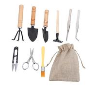 CLISPEED Ensemble D'outils De Jardinage 10 Pièces pour Plantes Succulentes Et Bonsaï, Mini Outils Ergonomiques Portables, Accessoires De Plantation pour Rempotage Et Culture en Pot