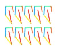 CLISPEED Ensemble Pédagogique Montessori 50 Bâtonnets D’angles Colorés Réutilisables pour Apprentissage Mathématique Primaire, Outils Géométriques Interactifs pour Cours Scolaires