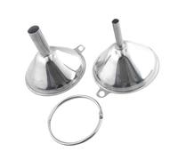 CLISPEED Entonnoirs de Cuisine Acier Inoxydable Mini Entonnoirs Coniques avec Filtre pour Huile Sauce Soja et et Facile à Suspendre