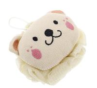 CLISPEED Éponge de Bain Exfoliante Lion Mignon pour Douce et Douce pour Boucle de Suspension Accessoire Amusant pour Peau Sensible