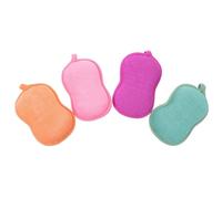 CLISPEED Éponge Garçon et Filles 4pcs Forme Arachide en Matériau Synthétique Doux Mousse Abondante pour Bain Bébé Garçon et Fille