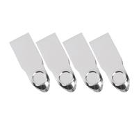 CLISPEED Équeutoir à Fraises en Acier Inoxydable 4 Pièces Outil Multifonction pour Retirer Tiges de Fruits Tomates Cerises et Raisins Accessoire Cuisine Pratique pour Préparation Rapide