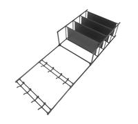 CLISPEED Étagère à Chaussures Simple Porte-Manteau à Niveaux Organisateur De Rangement pour Manteaux Et Chaussures sans Outils Fer Robuste pour Entrée Ou Chambre