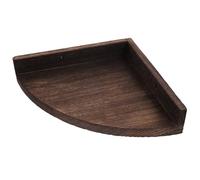 CLISPEED Étagère Murale d'angle Résistante la Déformation Forte Capacité de Charge en Bois Rustique pour Rangement Salon ou Bureau