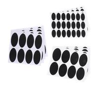 CLISPEED Étiquettes Autocollantes Ovales Noires pour Bouteilles D'assaisonnement, Papier Adhésif Imperméable, Lot de 148 Pièces, Cuisine et Classification