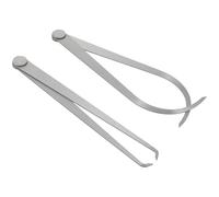 CLISPEED Étriers de Sculpture Intérieur et Extérieur Outil de Mesure Précis en Acier Inoxydable Argenté Ensemble de 2 Pièces Polyvalent pour Poterie et Modélisation
