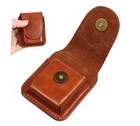 CLISPEED Étui à Briquet en Cuir Compact et Portable Résistant à L'Extérieur Accessoire Pratique pour Usage Quotidien et Voyage Masculin
