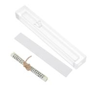 CLISPEED Étui à Mezouza Juive en Acrylique Installation Rapide et Protection de Porte, Décoration Juive Élégante pour Bénédiction de Maison Lors des Fêtes et Pendaisons