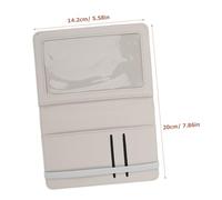 CLISPEED Étui à Passeport en Cuir PU Sublimé, Portefeuille Passeport Imperméable, Détenteur De Permis De Conduire, Accessoires Voyage Pratiques, Pochette Voyage Blanche Et Grise, Format Compact