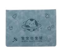 CLISPEED Étui Porte-Certificat de Naissance Étanche en PU Organiseur de Documents Léger et Spacieux Pochette de Protection pour Bébé et Documents de Voyage Essentiels Format Adapté et
