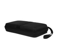 CLISPEED Étui Rigide pour Calculatrice Mathématique en Eva avec Poche en Maille et Poignée Confortable, Pochette de Rangement Noire Compatible Ti-84/83 Plus et -9750gii