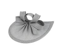 CLISPEED Fascinators pour Femmes Chapeau Rétro Élégant Maille Gris Pinces Cheveux pour Cérémonie Thé Cocktail