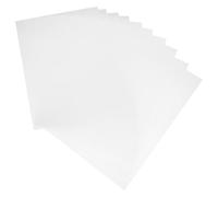 CLISPEED Feuilles PVC Transparentes Semi-Mates 0,2 MM A4 10 Pièces Film Plastique Rigide Double Face pour Loisirs Créatifs et Insertion Cadre Photo Texturé Dépoli