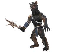CLISPEED Figurine de Loup-Garou en Plastique Peint la Main, Modèle Réduit de Soldat Loup-Garou Réaliste, Décoration Intérieure Légère et Portable, de Simulation pour Jeux Interactifs