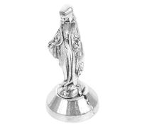 CLISPEED Figurine Miniature Vierge Catholique 2x2x4,8 Cm en Ancien Argenté, Sculpture Religieuse Renaissance, Décoration Intérieure Spirituelle, Ornement de Maison, Statuette Unique
