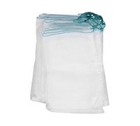 CLISPEED Filet Anti-Insectes Nylon pour Fruits Et Jardin, Paquet De Trempage Riz 25x15 Cm, Lot de 25 Filets à Double Cordon Vert, Protection Respirante pour Fruits du Dragon en Extérieur