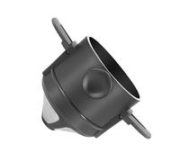 CLISPEED Filtre à Café Manuel Inox Noir Filtre Réutilisable sans Entonnoir Portable pour Infusion Maison et Voyages