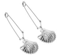 CLISPEED Filtres à Thé Inox Lot de 2 en Acier 304 Passoire à Thé Originale, Infuseurs Résistants pour Usage Domestique et Moments de Détente Bureau