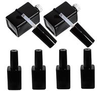 CLISPEED Flacon de Vernis Gel Vide 6Pcs en Verre Rechargeables Étanches Pinceau pour Manucure Voyage