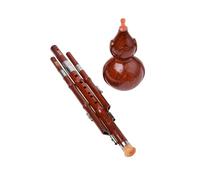 CLISPEED Flûte Cucurbitacée Chinoise Hulusi Débutant Portable Instrument à Vent Ethnique Léger Facile à Jouer Cadeau Pratique