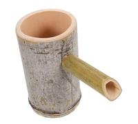 CLISPEED Fontaine à Eau Bambou Décorative Ornement Jardin et Intérieur Pratique et Relaxante pour Cour et Aquarium Accessoire Bambou Naturel